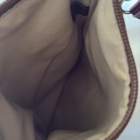 Coach Small Crossbody Bag. Purple trim band & purple strap - - Picture 4 of 4